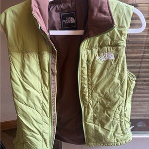 The North Face Brown and Green Vest